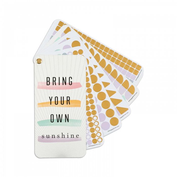 The Happy Planner Work + Life Bright Pastels + Foil Sticker Fan Book