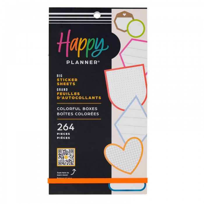 The Happy Planner Colorful Boxes Big 30Sheet Sticker Value Pack