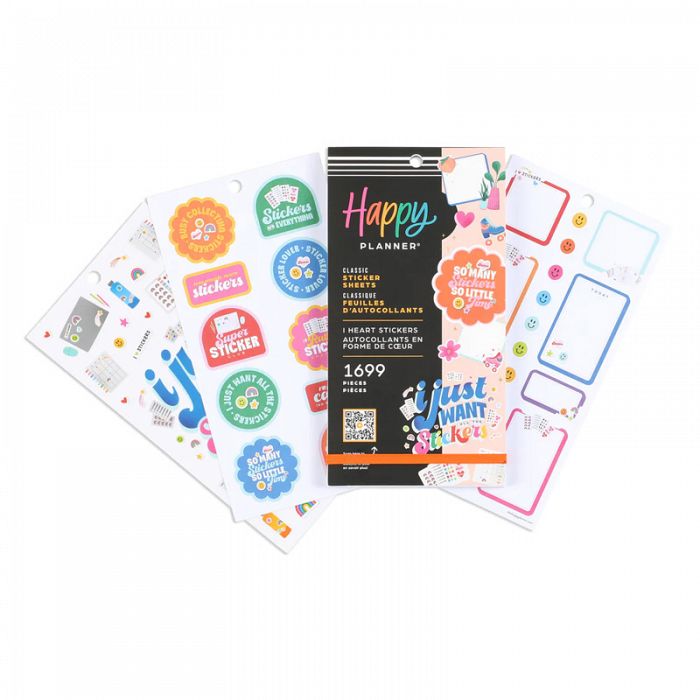 The Happy Planner I Heart Classic 30 Sheet Sticker Value Pack