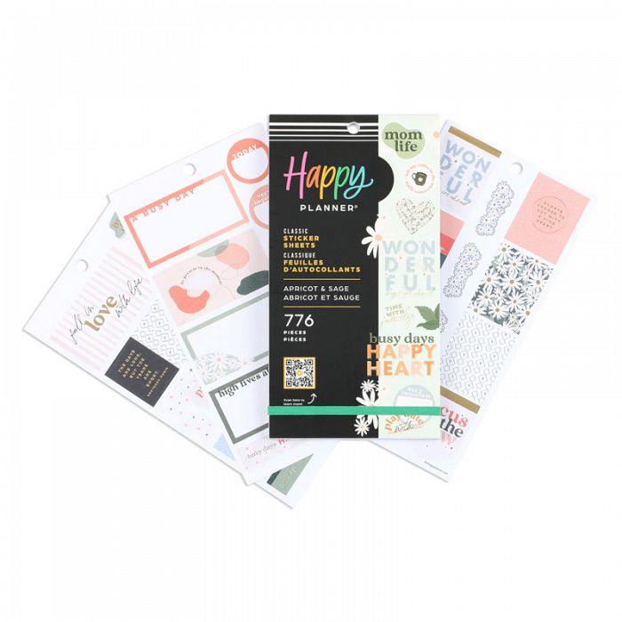 The Happy Planner Apricot and Sage Mom Value Pack Stickers *regular $29.95