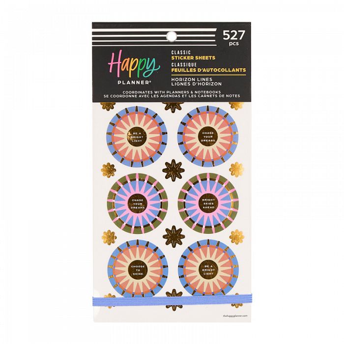 The Happy Planner Horizon Lines 30 Sheet Sticker Value Pack