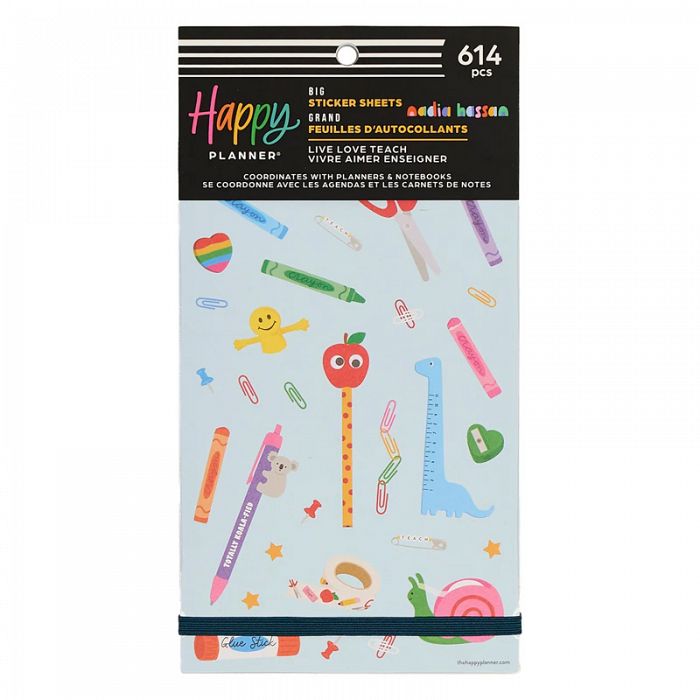 The Happy Planner Live Love Teach Big Sticker Value Pack