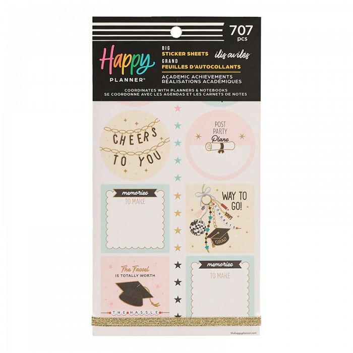 The Happy Planner Academic Achievements Big Sticker Value Pack