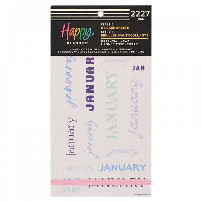 The Happy Planner THP Essential Year 30 Sheet Sticker Value Pack