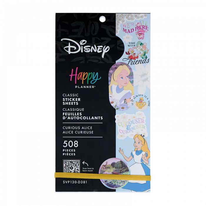 The Happy Planner Disney Curious Alice Classic 30Sheet Sticker Pack