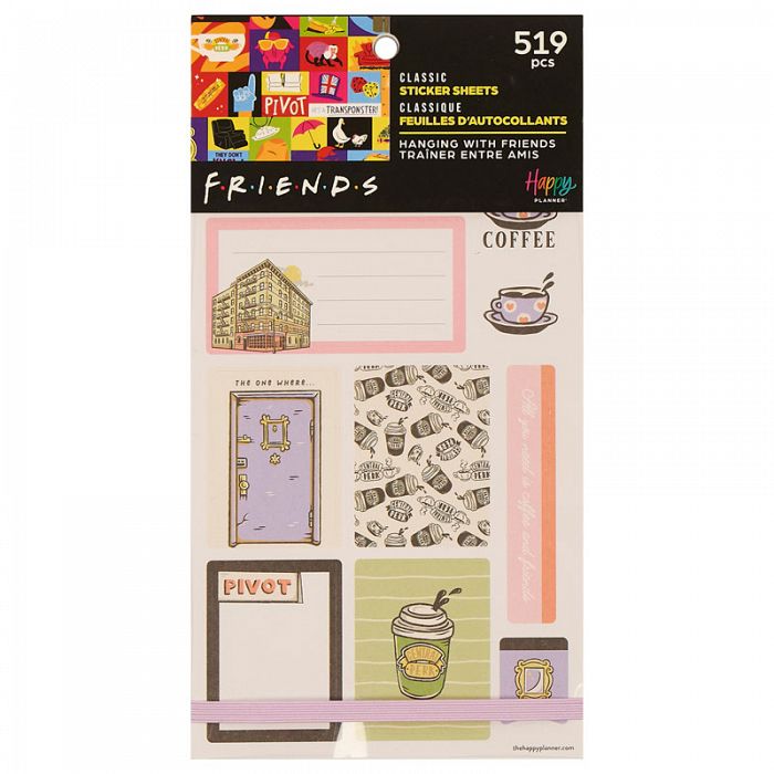 The Happy Planner THP Licensed Friends Hanging With Friends 30 Sheet Sticker Pack