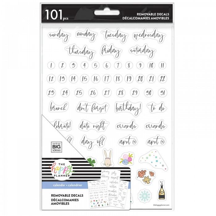 The Happy Planner Blush Dry Erase Removable Decals **1 unit left in stock**